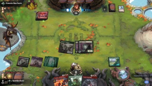 Watch MTG Arena Video Replay - Gruul Surprise by HamHocks42 VS Red Deck Wins by Ernesto Boa Sorte - Standard Traditional Ranked