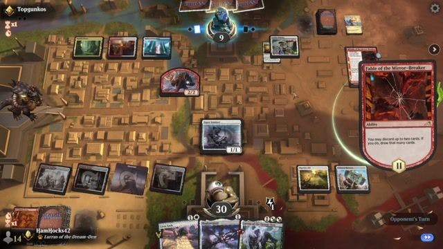Watch MTG Arena Video Replay - Boros Energy by HamHocks42 VS 5 Color Omnath by Topgunkos - Timeless Traditional Ranked