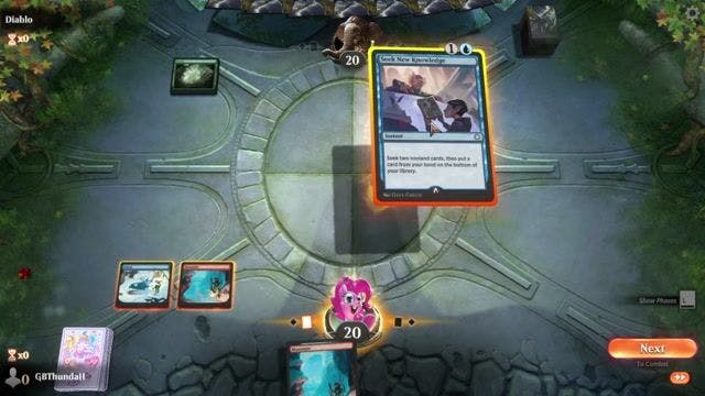 Watch MTG Arena Video Replay - Izzet Oracle by GBThundaII VS Rogue by Diablo - Timeless Play