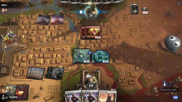 Watch MTG Arena Video Replay - Selesnya Auras by Trendar VS Mono Red Dragons by Joker - MWM Historic Pauper