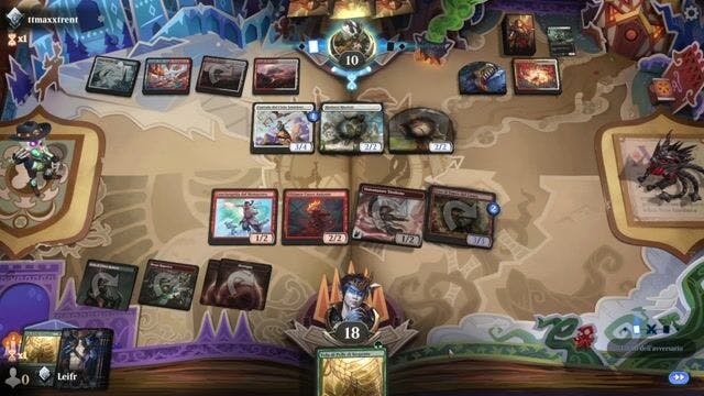 Watch MTG Arena Video Replay - Gruul Prowess by Leifr VS Jeskai Tokens by ttmaxxtrent - Standard Ranked