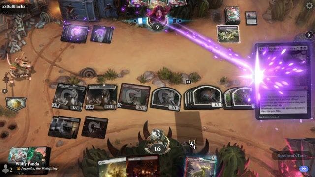 Watch MTG Arena Video Replay - Mardu Aggro by Wulfy Panda VS Golgari Storm by xS0ulBlackx - Timeless Challenge Match