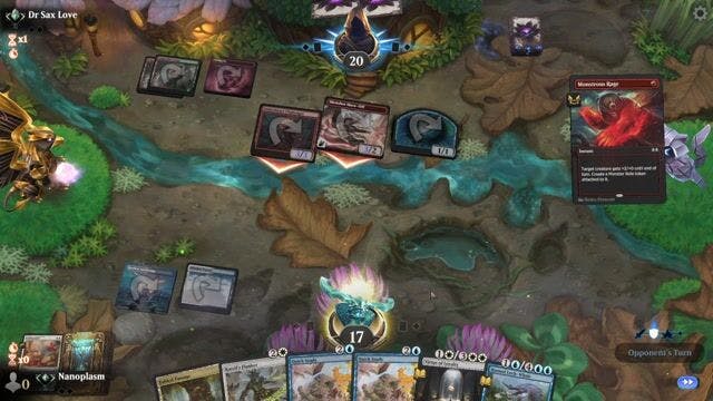 Watch MTG Arena Video Replay - Azorius Flash by Nanoplasm VS Gruul Prowess by Dr Sax Love - Standard Traditional Ranked