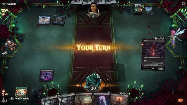 Watch MTG Arena Video Replay - Golgari Reanimator by Wulfy Panda VS Mono Blue Charbelcher by Guille15 - Timeless Traditional Ranked