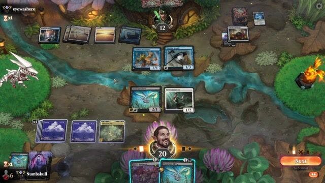 Watch MTG Arena Video Replay - Mono Black by Numbskull VS Azorius Glyph by eyewashere - Alchemy Ranked