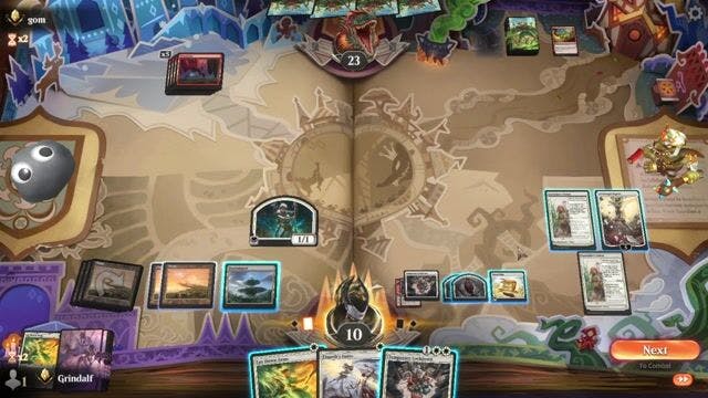 Watch MTG Arena Video Replay - Mono White Control by Grindalf VS Mono Red  by gom - Standard Ranked