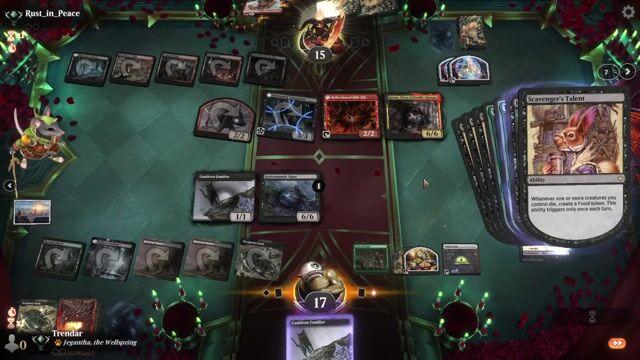 Watch MTG Arena Video Replay - Golgari Food by Trendar VS Rakdos Midrange by Rust_in_Peace - Explorer Traditional Ranked