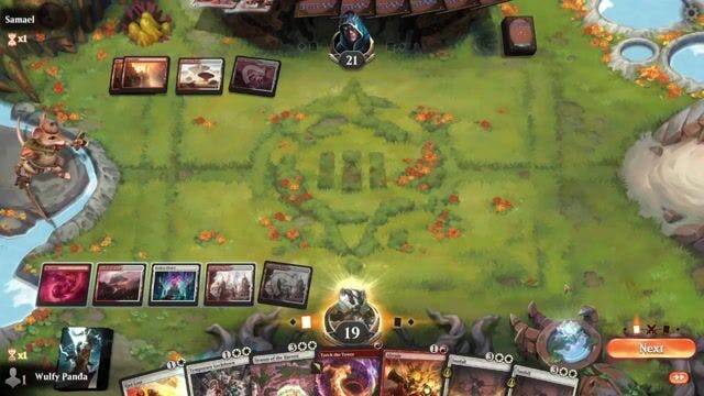 Watch MTG Arena Video Replay - Boros Control by Wulfy Panda VS Boros Aggro by Samael - Standard Play