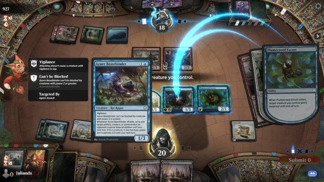 Watch MTG Arena Video Replay - BUW by Juliandx VS GRUW by 927 - Sealed Arena Open Day 1