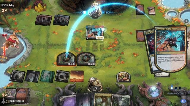 Watch MTG Arena Video Replay -  by HamHocks42 VS Izzet Spells by H3i53nb3rg - Standard Play