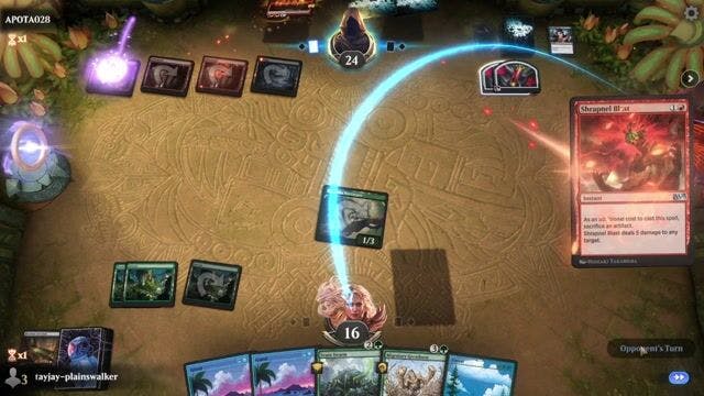 Watch MTG Arena Video Replay - Simic Landfall by tayjay-plainswalker VS Rakdos Aggro by APOTA028 - Historic Play