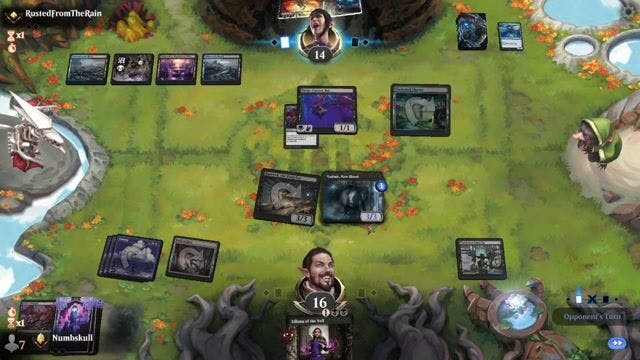 Watch MTG Arena Video Replay - Mono Black by Numbskull VS Dimir Midrange by RustedFromTheRain - Standard Traditional Ranked