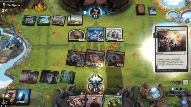 Watch MTG Arena Video Replay - BGR by Germán VS WU by Tio Bigotes - Premier Draft Ranked