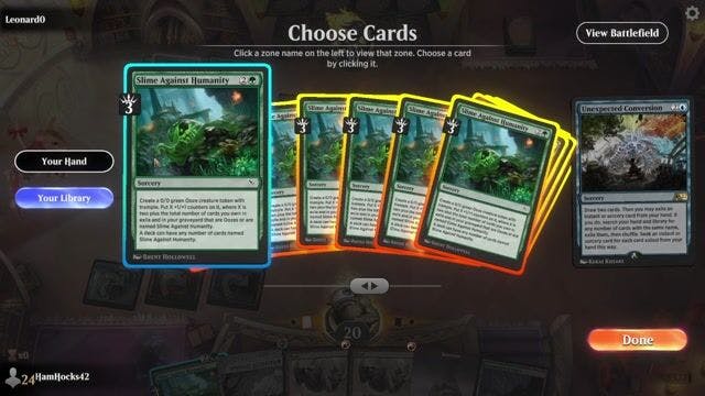 Watch MTG Arena Video Replay - Rogue by HamHocks42 VS Rakdos Affinity by Leonard0 - Historic Play