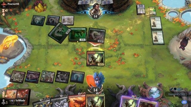 Watch MTG Arena Video Replay - Jund Reanimator by SylBlade VS Bant Midrange by Praetor08 - Alchemy Traditional Ranked