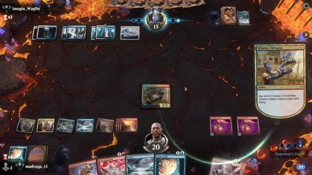 Watch MTG Arena Video Replay - Izzet Energy by madruga_13 VS Azorius Aggro by Imagin_Wag0n - Historic Ranked