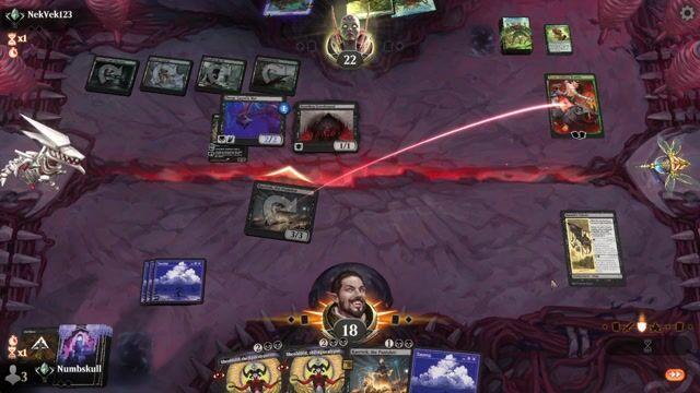 Watch MTG Arena Video Replay -  by Numbskull VS Jund Graveyard by NekVek123 - Standard Traditional Ranked