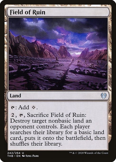 Magic the Gathering Card - Field of Ruin - MTG Circle