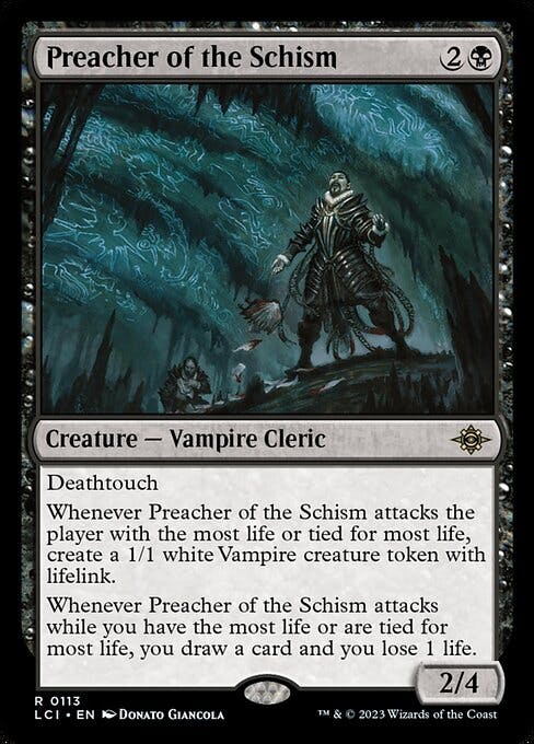 Magic the Gathering Card - Preacher of the Schism - MTG Circle