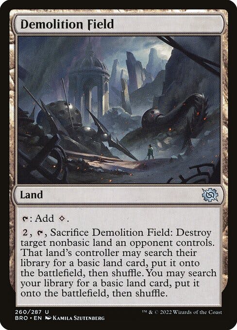 Magic the Gathering Card - Demolition Field - MTG Circle