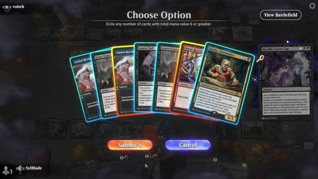 Watch MTG Arena Video Replay - Grixis Caldera by SylBlade VS Naya Legends by voitek - Alchemy Traditional Ranked