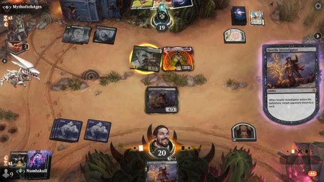 Watch MTG Arena Video Replay - Mono Black by Numbskull VS Naya Legends by MythoftehAges - Alchemy Traditional Ranked