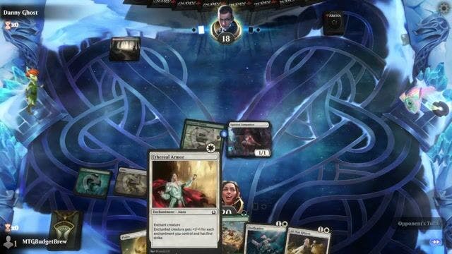 Watch MTG Arena Video Replay - Selesnya Enchantments by MTGBudgetBrew VS Red Deck Wins by Danny Ghost - Historic Play