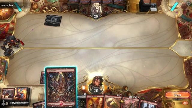 Watch MTG Arena Video Replay - Mono Red Convoke by MTGBudgetBrew VS Rats by aexzeolua - Historic Play