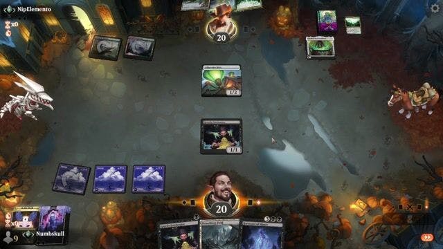 Watch MTG Arena Video Replay - Mono Black by Numbskull VS Golgari Roots by NipElemento - Alchemy Traditional Ranked