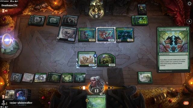 Watch MTG Arena Video Replay - Happily Ever After by tayjay-plainswalker VS Simic Toxic by Doudoune234 - Historic Play
