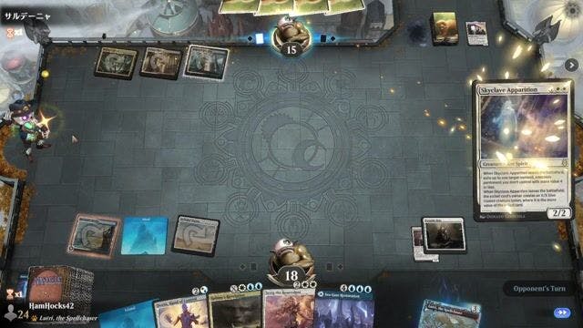 Watch MTG Arena Video Replay - Azorius Control by HamHocks42 VS Azorius Blink by サルデーニャ - Timeless Play