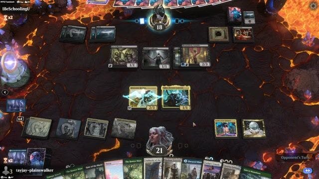 Watch MTG Arena Video Replay - Happily Ever After by tayjay-plainswalker VS Mono Black Vampires by IBeSchoolingU - Historic Play