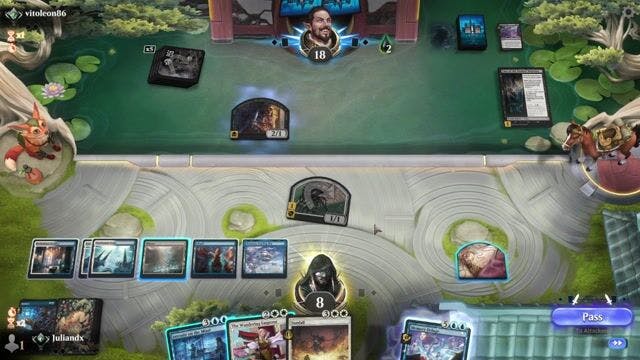Watch MTG Arena Video Replay - Azorius Control by Juliandx VS Mono Black by vitoleon86 - Standard Traditional Ranked