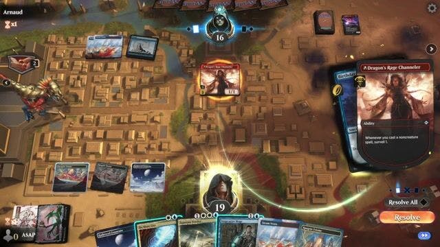 Watch MTG Arena Video Replay - Jeskai Control by A$AP  VS Izzet Wizards by Arnaud - Historic Event