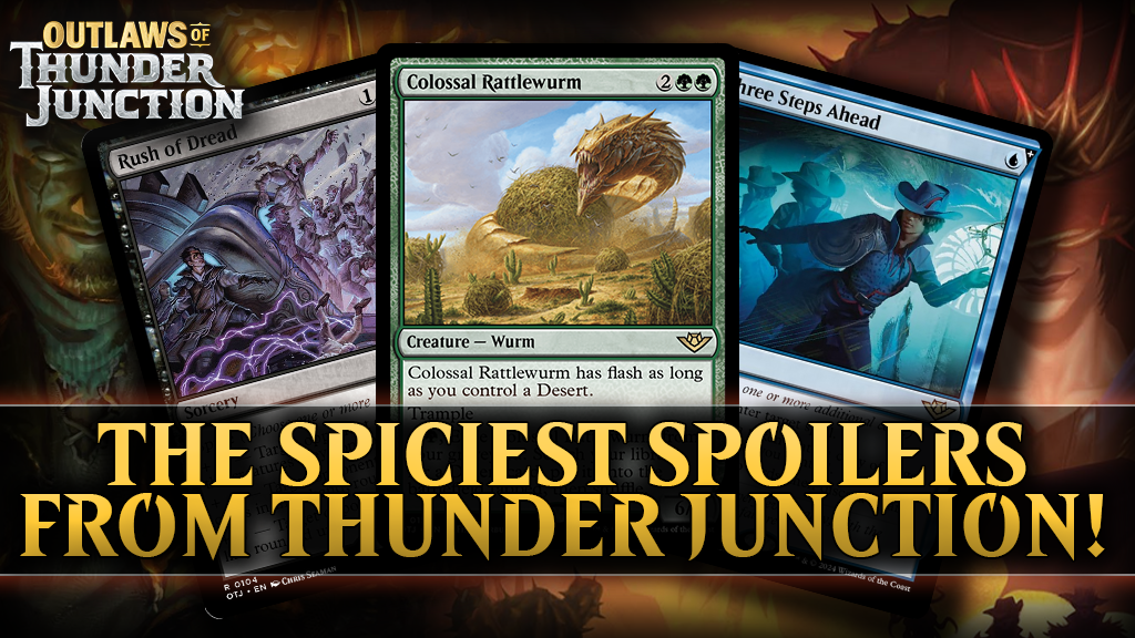 Feast your eyes on the spiciest spoilers from Thunder Junction! Uncover the most thrilling Magic: The Gathering card reveals and predictions.